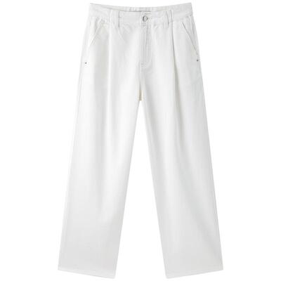 太平鸟高腰阔腿直筒牛仔裤2026春季宽松垂感直筒牛仔裤A1HAE2226