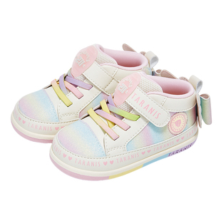 泰兰尼斯学步鞋女宝宝春秋新款儿童鞋子防滑软底机能鞋时尚休闲鞋