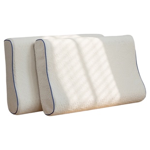 泰国乳胶枕头一对家用天然橡胶记忆枕头芯成人护颈椎助睡眠硅胶低