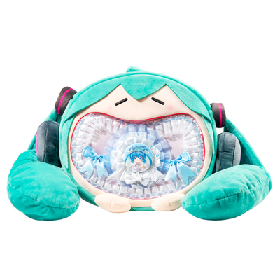 原创初音未来大嘴痛包扎板成品