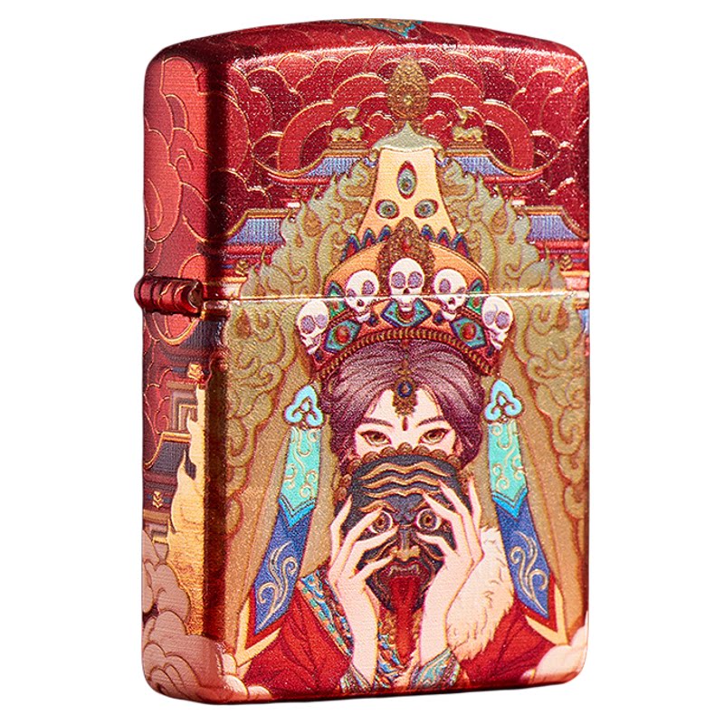 Zippo扎基拉姆包银烫金打火机