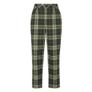 莱芙艾迪儿品牌女装通勤格纹九分裤女春季新款修身显瘦百搭萝卜裤