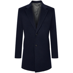 【柴斯特羊绒】报喜鸟秋季新款男士商务正装毛呢大衣外套男款上衣