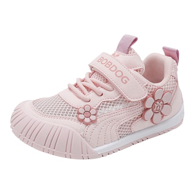 巴布豆休闲鞋大童单网透气运动鞋