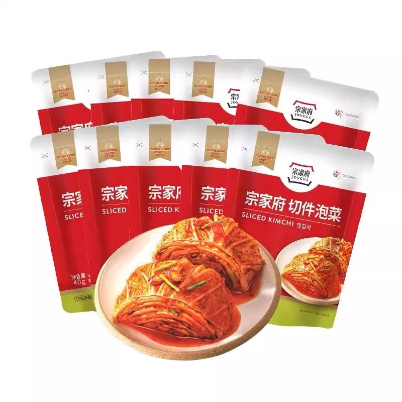 清净园宗家府切件泡菜韩国辣白菜麻辣海带丝萝卜干贡菜小袋装