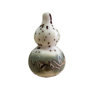 天然千眼菩提原创手工打磨制作宝葫芦30mm