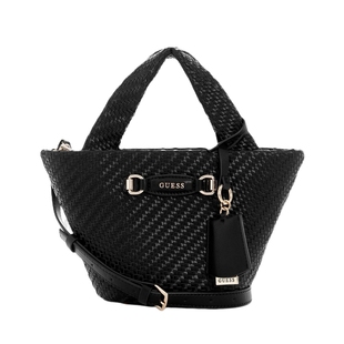 GUESS女士简约纯色通勤大容量手提托特包-WG953075