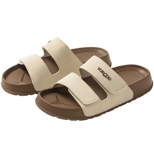 2026新款双带勃肯凉拖鞋夏季女外穿厚底休闲半拖防滑沙滩一字拖男