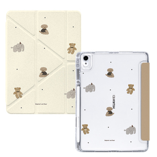 morock适用华为matepad平板壳matepad11保护壳air12保护套11.5s柔光有笔槽Y型pro亚克力mini全包防弯115s专用