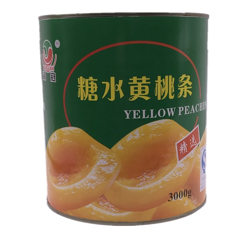 产地直销新款一罐3kg条饭店黄桃