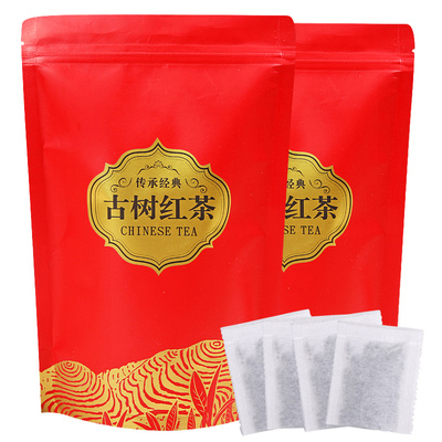【100包】红茶茶包明前新茶奶茶专用原料袋泡茶蜜香红茶袋装批发
