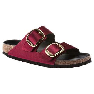 BIRKENSTOCK勃肯德国进口大扣女款丝绒时尚Arizona双扣拖鞋