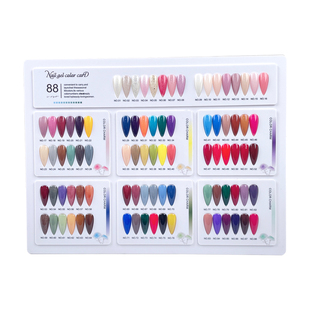 亚克力色卡本美甲色板展示板甲油胶颜色展示作品册打版甲片样板本