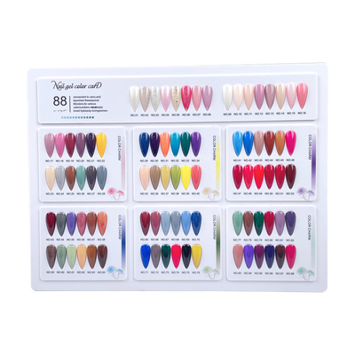 美甲色卡本展示板色板展示册