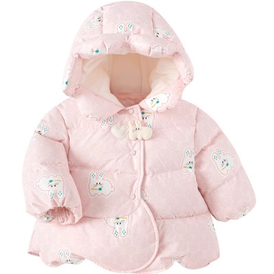 巴拉巴拉宝宝羽绒服婴儿中长外套冬装新款童装男童女童公主加厚小