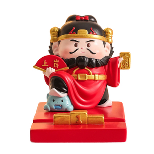 钟馗手机支架桌面玄学摆件职场防小人办公室工位情绪稳定生日礼物