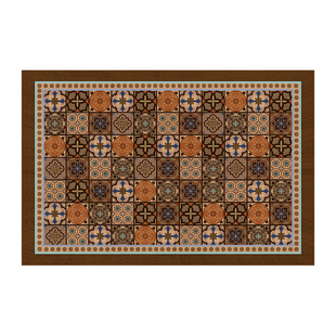 入户门地垫新款门垫复古地毯门厅门内高级脚垫防滑免洗可裁剪耐脏