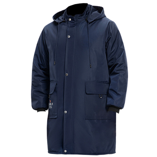 冬季夹棉加绒加厚工作服男装耐脏耐磨装修公司防水罩衣劳保服大褂