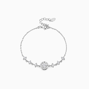 卡蒂罗心动光芒手链女款纯银高颜值轻奢小众精致生日礼物送女友