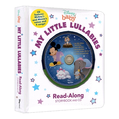 迪士尼摇篮曲 英文原版 Disney Baby My Little Lullabies Read along 精装纸板书 英文版睡前故事绘本 进口原版英语书籍