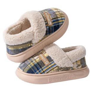 大嘴猴棉拖鞋女款秋冬季新款包跟加绒保暖厚底居家外穿月子棉鞋男