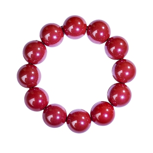 正品原矿高含量帝王砂手串朱砂手链珠保真圆珠湘西天然原料转运珠