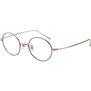 野尻新纪元镜框 超轻钛材近视眼镜架 复古文艺圆框眼镜男女NN310