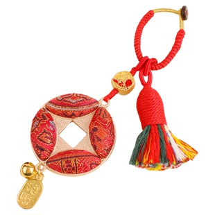 宋锦小马挂件马上有钱成品钥匙扣挂饰包挂配饰生肖马非遗马年礼物