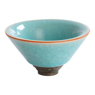 尚云品 冰片茶杯斗笠杯开片主人杯情侣对杯个人专用单杯品茗杯子