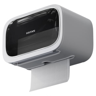 卫生间纸巾盒壁挂式高级感马桶旁吸盘免打孔防水厕所纸巾盒壁挂式