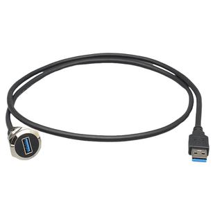 圆形USB3.0模块带线数据传输公转母延长线设备安装转换线直通插座