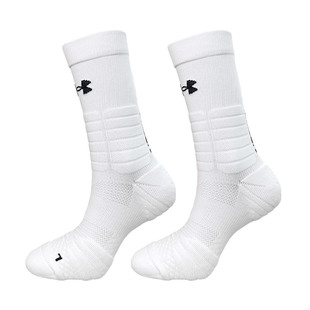 UA安德玛袜子男士春秋加厚篮球袜女中短筒毛巾底跑步羽毛球运动袜