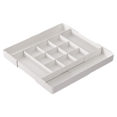 抽屉内可伸缩分隔化妆品收纳盒