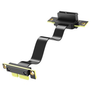 锐戟RAGEER PCIE3.0/4.0X1延长线支持dma连接线180度连接网卡90度