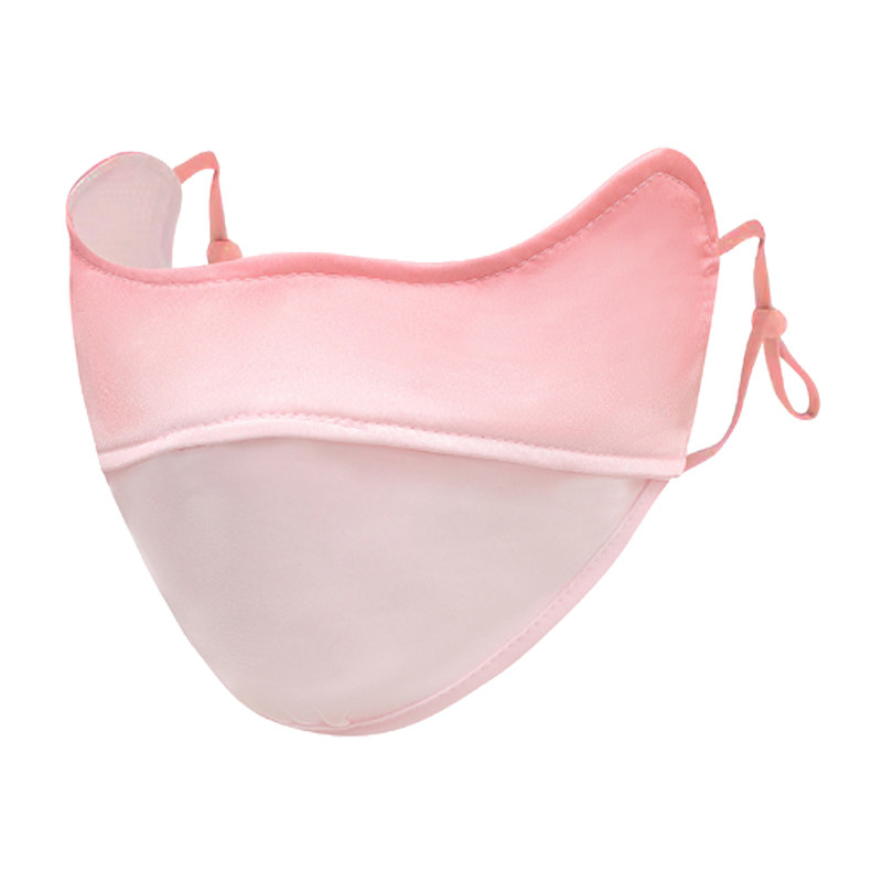 渐变色护眼角防晒口罩女夏季3d立体全脸冰丝透气薄款腮红遮阳面罩