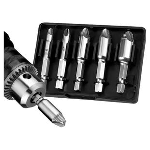 断头螺丝取出器修滑丝滑牙取螺丝拆除工具起子双头断丝取丝器套装