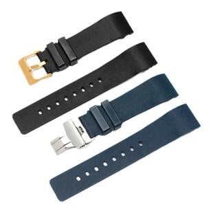 适配卡地亚手表SANTOS山度士硅胶表带女士 男士桑托斯橡胶带防水