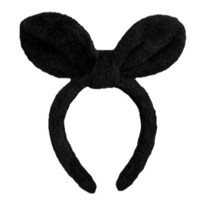 可爱秋冬毛绒兔耳朵发箍女