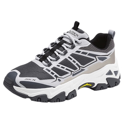 斯凯奇2025秋季新款D'LITES男鞋低帮户外鞋休闲鞋绑带款舒适耐磨