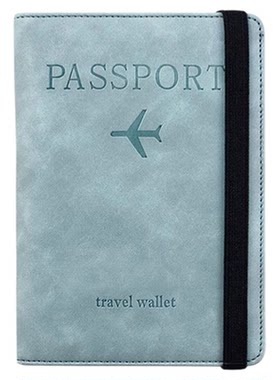 新款简约护照包保护套多功能证件收纳包RFID防盗刷出国旅行护照夹