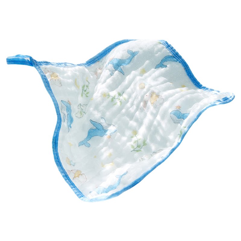 十月结晶婴儿泡泡纱方巾洗脸巾