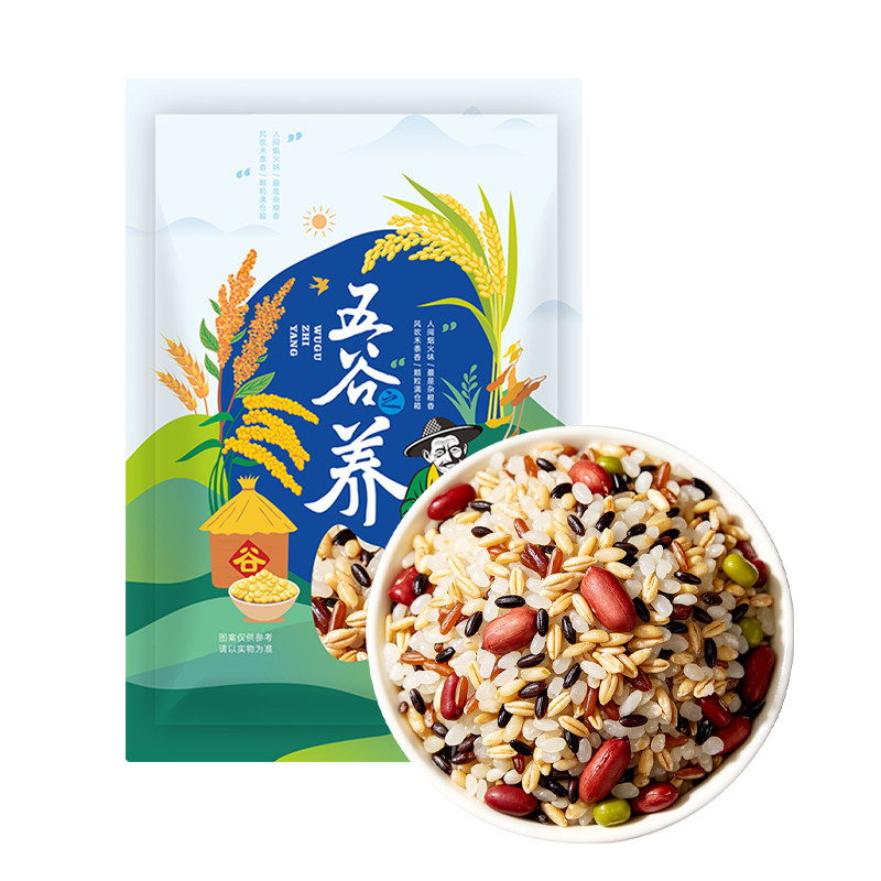 过湾八宝粥500g/袋 五谷杂粮轻食营养代餐腊八粥八宝饭原料