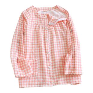 春秋护理服PICC置管易穿脱骨折穿瘫痪病人专用病号服老人纯棉睡衣