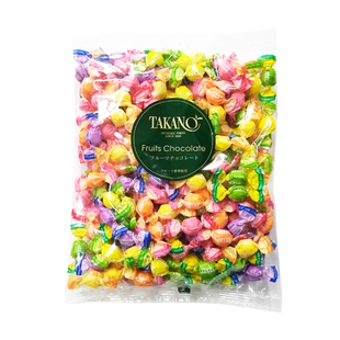 日本TAKANO新宿高野蓝莓草莓芒果哈密瓜香蕉6种水果巧克力袋装