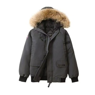 大鹅飞行员夹克羽绒服01款短款外套男女加厚保暖防水防寒零下40度