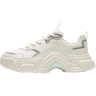 安踏老爹鞋女鞋春季软底小白鞋休闲鞋厚底增高运动鞋正品兔子鞋