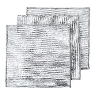 钢丝洗碗布银丝抹布厨房专用双面网格去油渍易清洗不伤锅百洁抹布