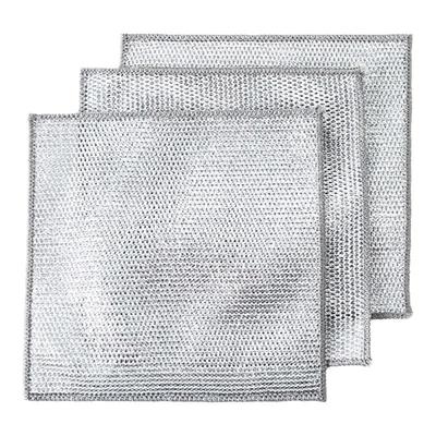钢丝洗碗布银丝抹布厨房专用双面