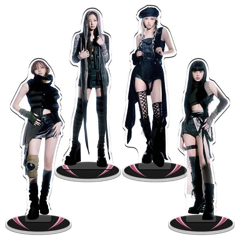 夹层內印精雕lisa金智秀JISOO朴彩英BLACKPINK4V明星周边立牌礼物