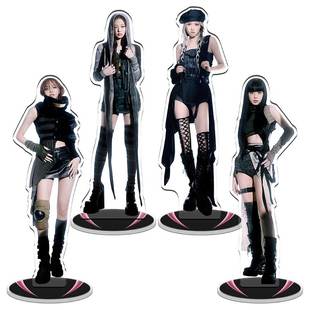 夹层內印精雕lisa金智秀JISOO朴彩英BLACKPINK4V明星周边立牌礼物